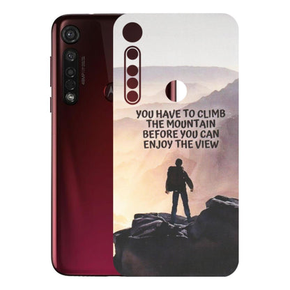 Motorola Phone Skins (All Models) - Motivational Hiking Mountain - Matte Finish (M-28) Motorola Moto G8 Plus