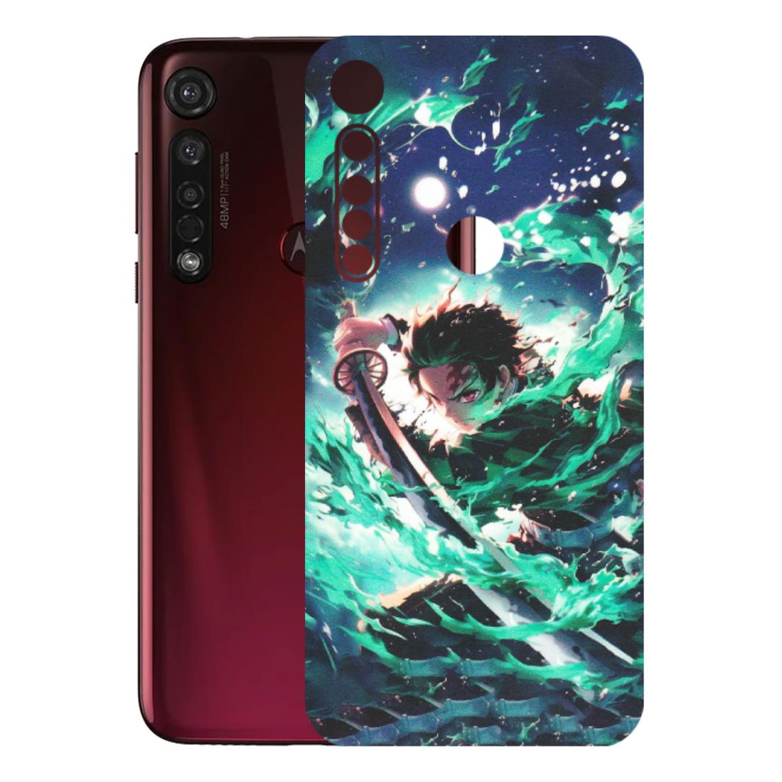 Motorola Phone Skins (All Models) - Sword Fighter Anime - Matte Finish (M-29) Motorola Moto G8 Plus