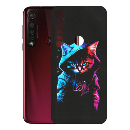 Motorola Phone Skins (All Models) - Cyberpunk Cat - Matte Finish (M-45) Motorola Moto G8 Plus