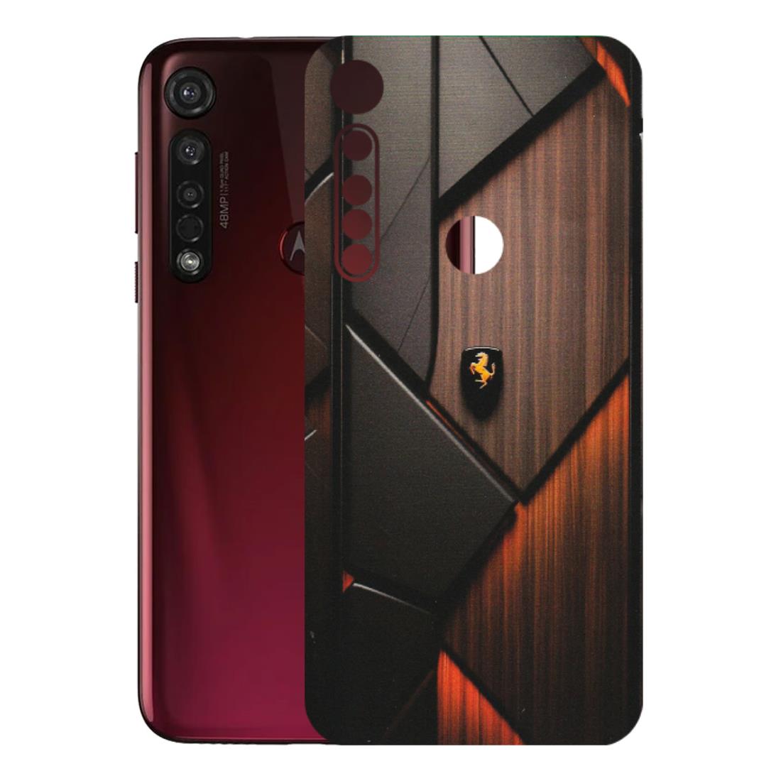Motorola Phone Skins (All Models) - Lambo Beauty Wood Pattern Sober - Matte Finish (M-51) Motorola Moto G8 Plus