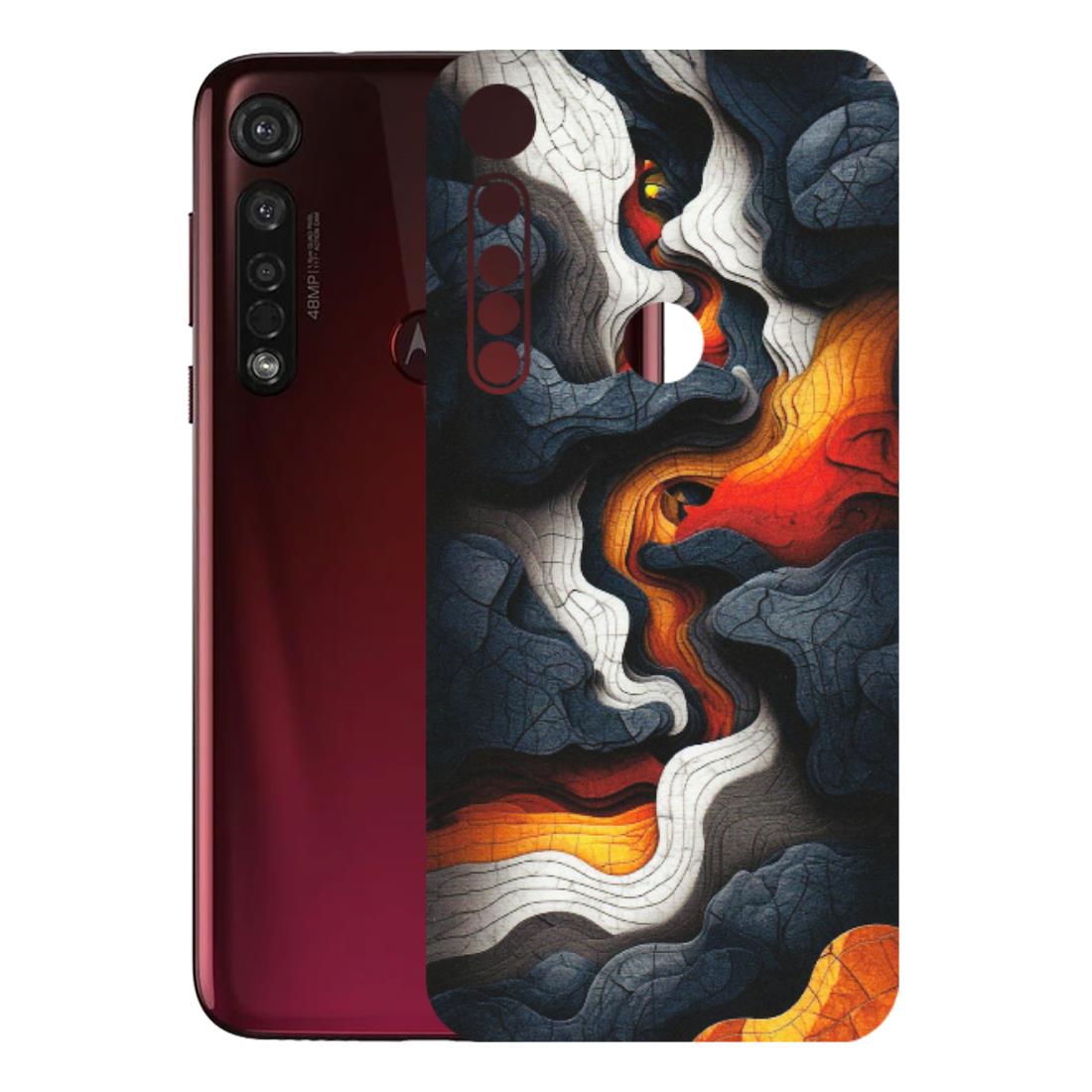 Motorola Phone Skins (All Models) - Abstract Volcanic Layers - Matte Finish (M-52) Motorola Moto G8 Plus