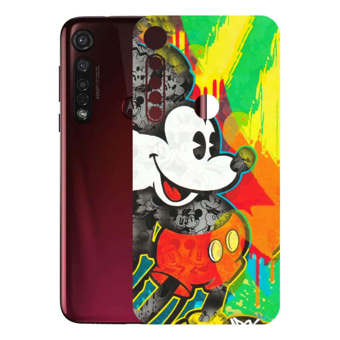 Motorola Phone Skins (All Models) - Multiple Mickey With Colourful Texture - Matte Finish (M-84) Motorola Moto G8 Plus