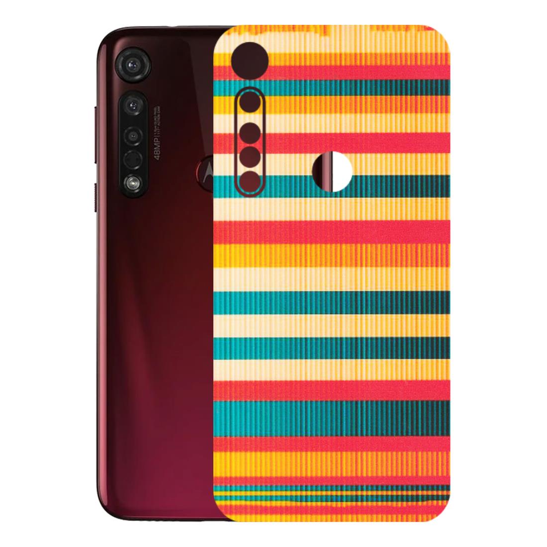 Motorola Phone Skins (All Models) - Colourful Stripes Soothing Effect - Matte Finish (M-86) Motorola Moto G8 Plus