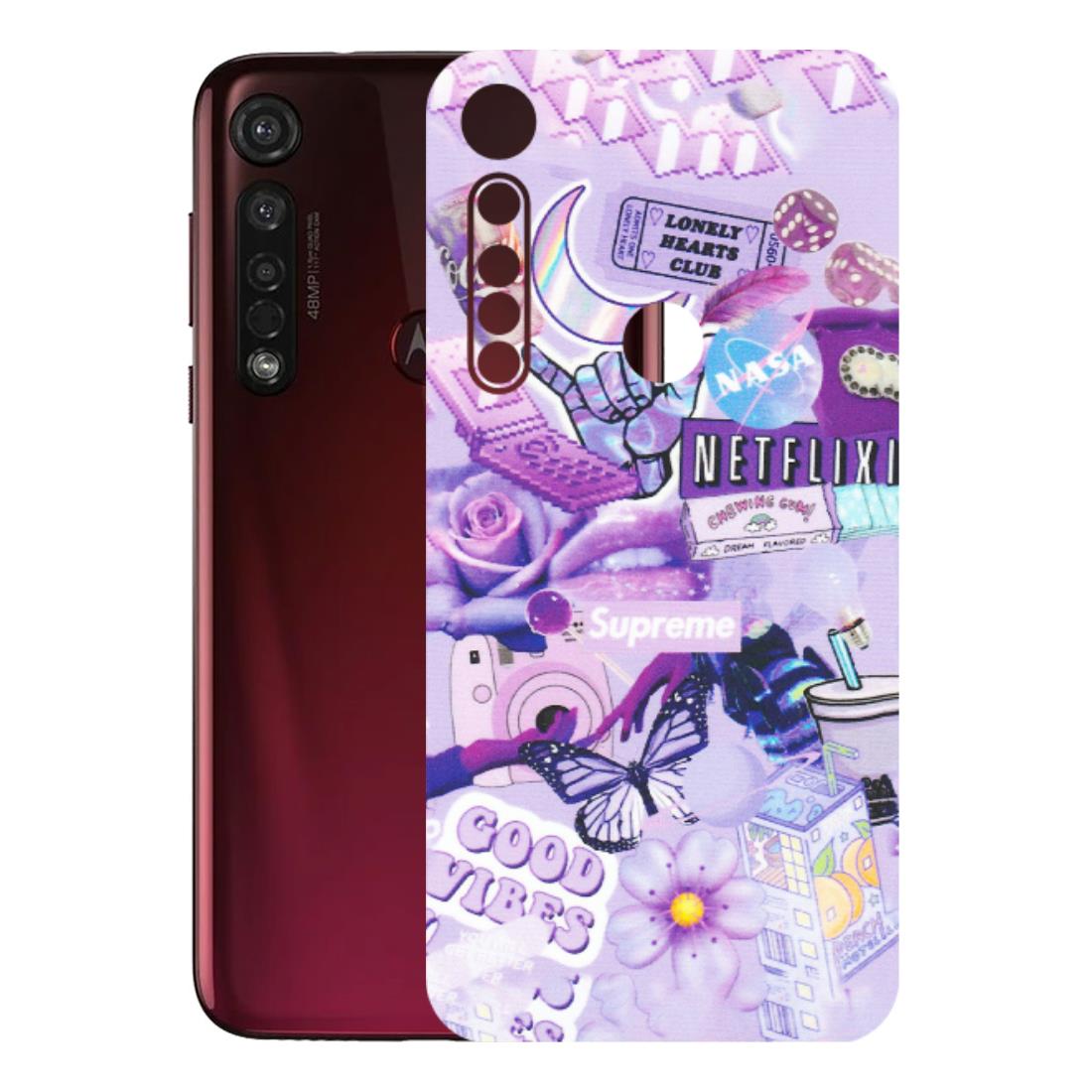 Motorola Phone Skins (All Models) - Supreme Purple Magic - Matte Finish (M-88) Motorola Moto G8 Plus