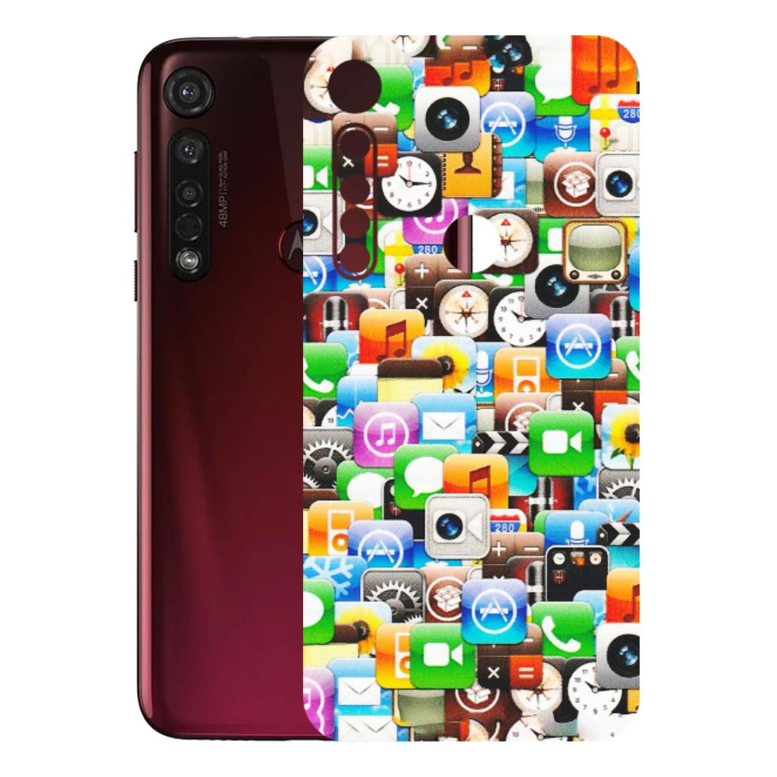 Motorola Phone Skins (All Models) - All Apple Icons - Matte Finish (M-93) Motorola Moto G8 Plus