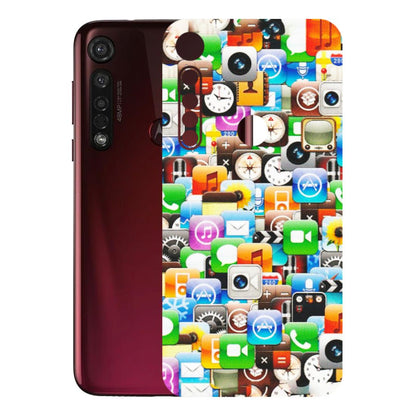 Motorola Phone Skins (All Models) - All Apple Icons - Matte Finish (M-93) Motorola Moto G8 Plus