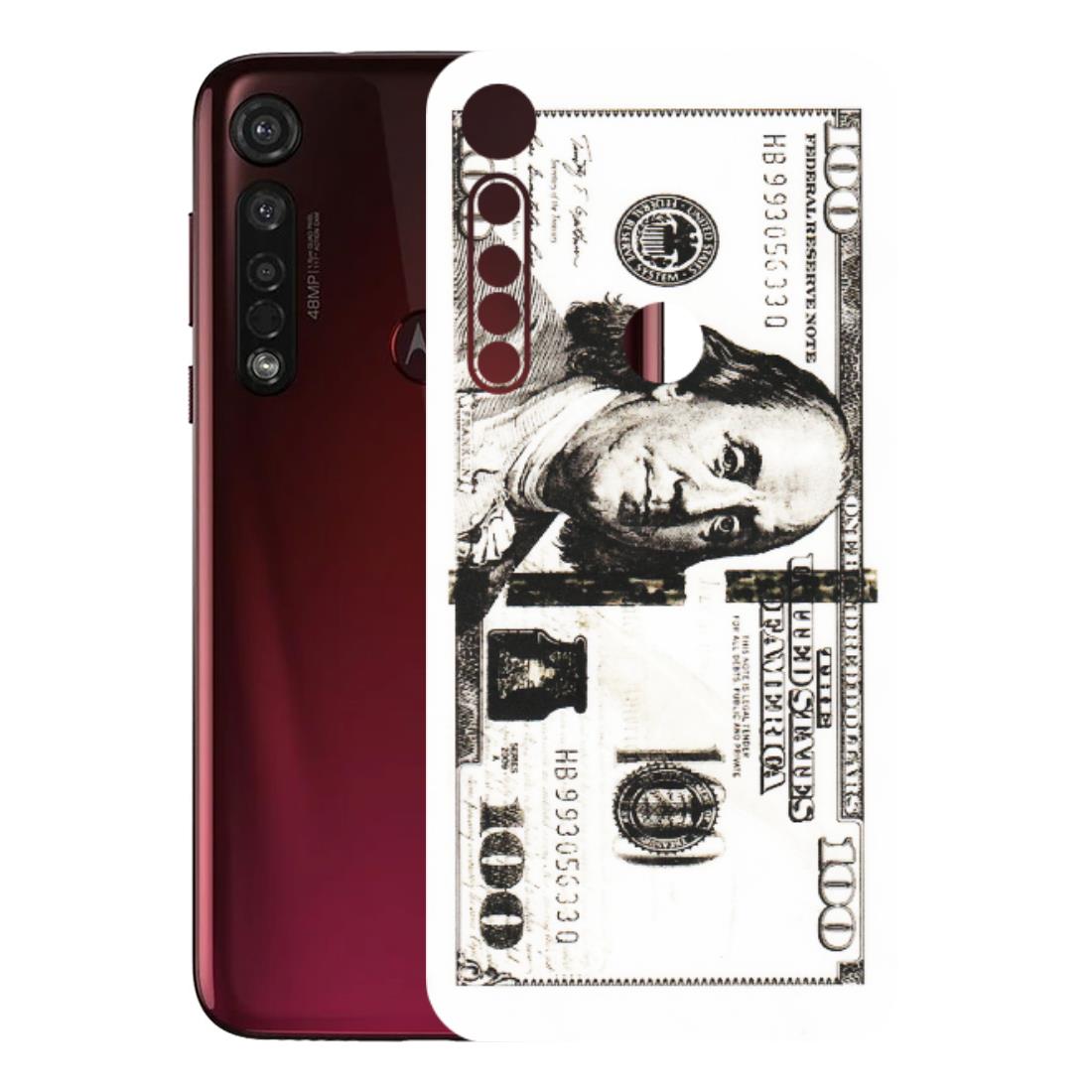 Motorola Phone Skins (All Models) - 100 Dollar Currency - Transparent Finish (T-01) Motorola Moto G8 Plus