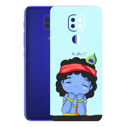 Motorola Phone Skins (All Models) - Radhe Radhe Cute Toon - 3D Embossed Finish (L-05) Motorola Moto G9