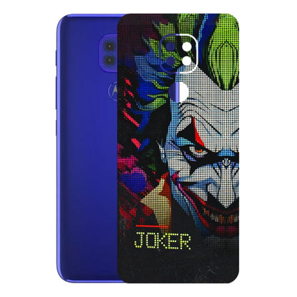 Motorola Phone Skins (All Models) - Joker Dot Matrix - 3D Embossed Finish (L-08) Motorola Moto G9