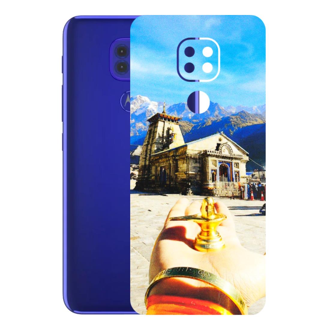 Motorola Phone Skins (All Models) - Beauty of Kedarnath - 3D Embossed Finish (L-108) Motorola Moto G9