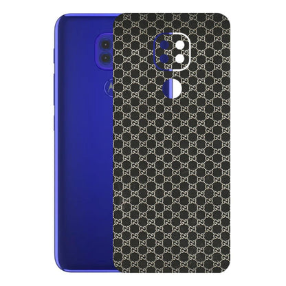 Motorola Phone Skins (All Models) - Black G Print - 3D Embossed Finish (L-109) Motorola Moto G9