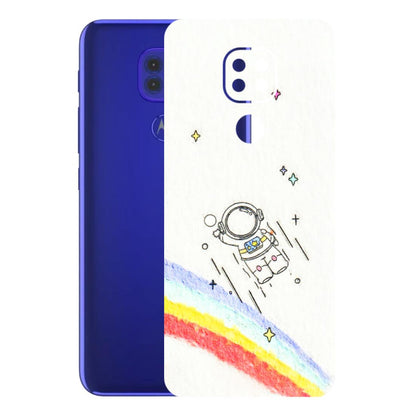 Motorola Phone Skins (All Models) - Milkyway Astronaut - 3D Embossed Finish (L-110) Motorola Moto G9