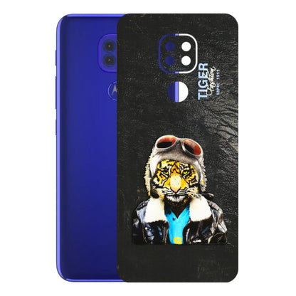 Motorola Phone Skins (All Models) - Rider Tiger - 3D Embossed Finish (L-113) Motorola Moto G9