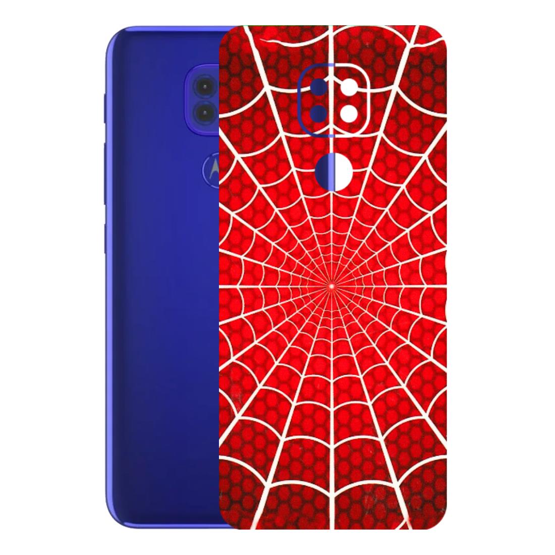 Motorola Phone Skins (All Models) - Classic Spidey Web - 3D Embossed Finish (L-115) Motorola Moto G9