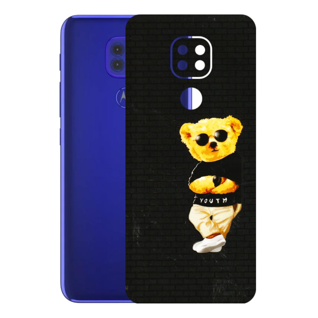Motorola Phone Skins (All Models) - Classy Teddy Bear - 3D Embossed Finish (L-116) Motorola Moto G9