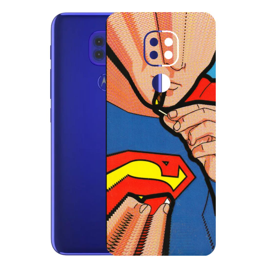 Motorola Phone Skins (All Models) - Superman Sutta - 3D Embossed Finish (L-130) Motorola Moto G9