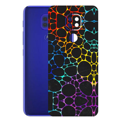 Motorola Phone Skins (All Models) - Abstract Art MultiColour - 3D Embossed Finish (L-133) Motorola Moto G9