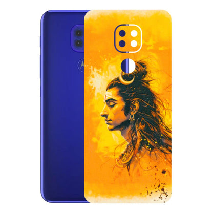 Motorola Phone Skins (All Models) - Shiv Shakti - 3D Embossed Finish (L-14) Motorola Moto G9