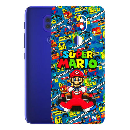 Motorola Phone Skins (All Models) - Super Mario Kart - 3D Embossed Finish (L-140) Motorola Moto G9