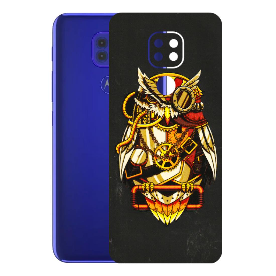 Motorola Phone Skins (All Models) - Classy Smart Owl - 3D Embossed Finish (L-144) Motorola Moto G9