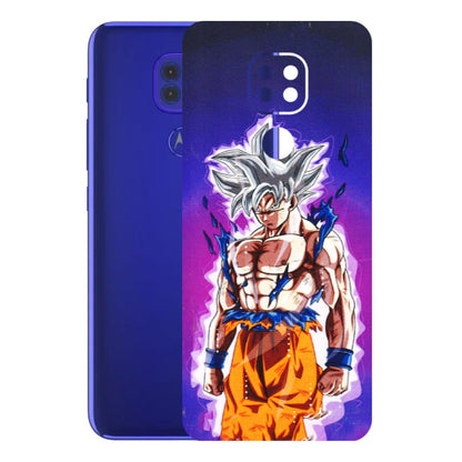 Motorola Phone Skins (All Models) - Goku Purple Anime - 3D Embossed Finish (L-147) Motorola Moto G9