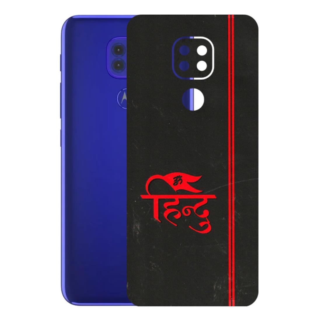 Motorola Phone Skins (All Models) - Hindu Black - 3D Embossed Finish (L-153) Motorola Moto G9