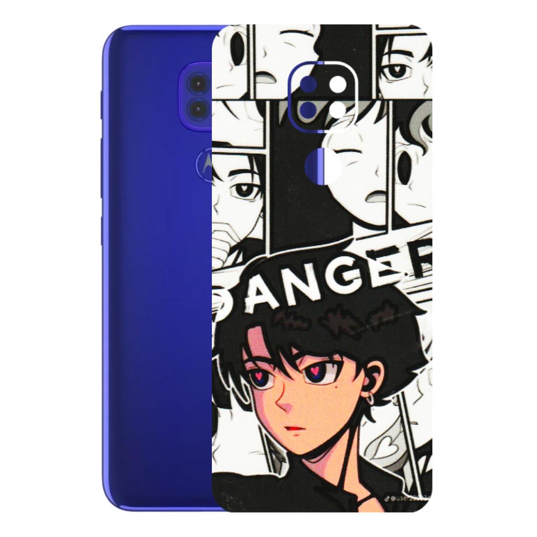 Motorola Phone Skins (All Models) - Danger Anime - 3D Embossed Finish (L-155) Motorola Moto G9