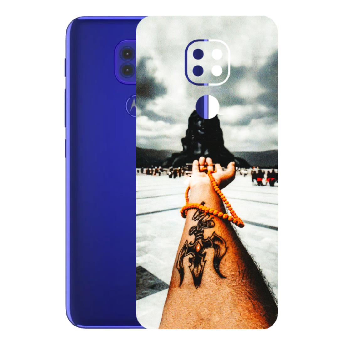 Motorola Phone Skins (All Models) - Jai Adiyogi Mahakaal - 3D Embossed Finish (L-164) Motorola Moto G9