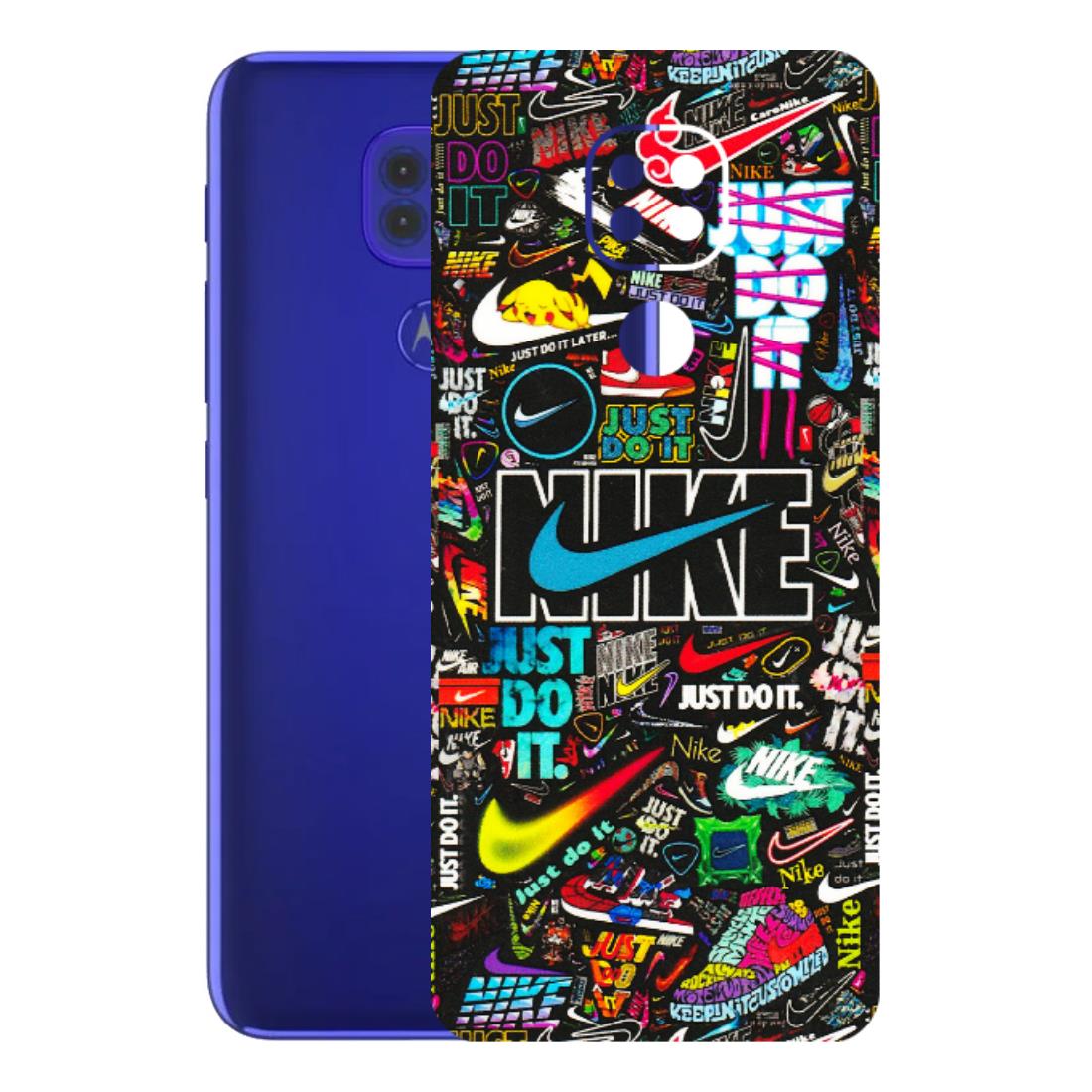 Motorola Phone Skins (All Models) - Just Do It Doodles - 3D Embossed Finish (L-166) Motorola Moto G9