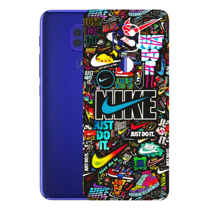 Motorola Phone Skins (All Models) - Just Do It Doodles - 3D Embossed Finish (L-166) Motorola Moto G9