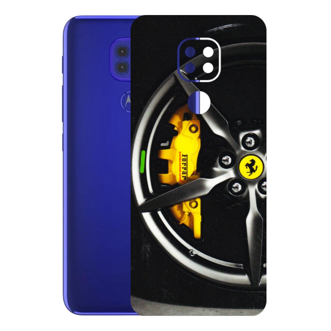 Motorola Phone Skins (All Models) - Ferrari Wheel Alloy - 3D Embossed Finish (L-173) Motorola Moto G9