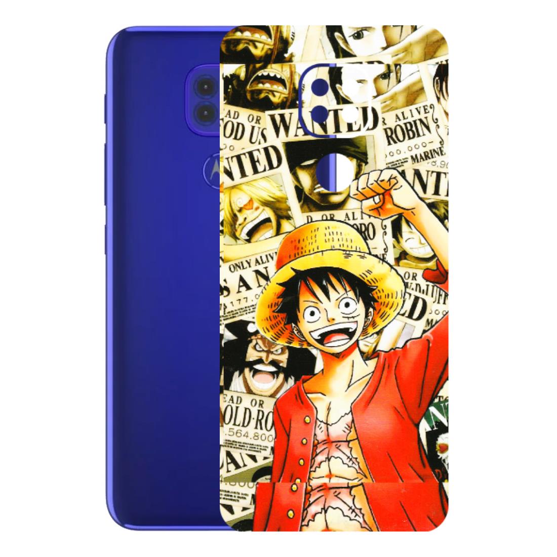 Motorola Phone Skins (All Models) - Luffy Anime - 3D Embossed Finish (L-177) Motorola Moto G9