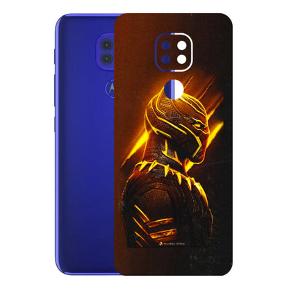 Motorola Phone Skins (All Models) - Gold Black Panther - 3D Embossed Finish (L-181) Motorola Moto G9