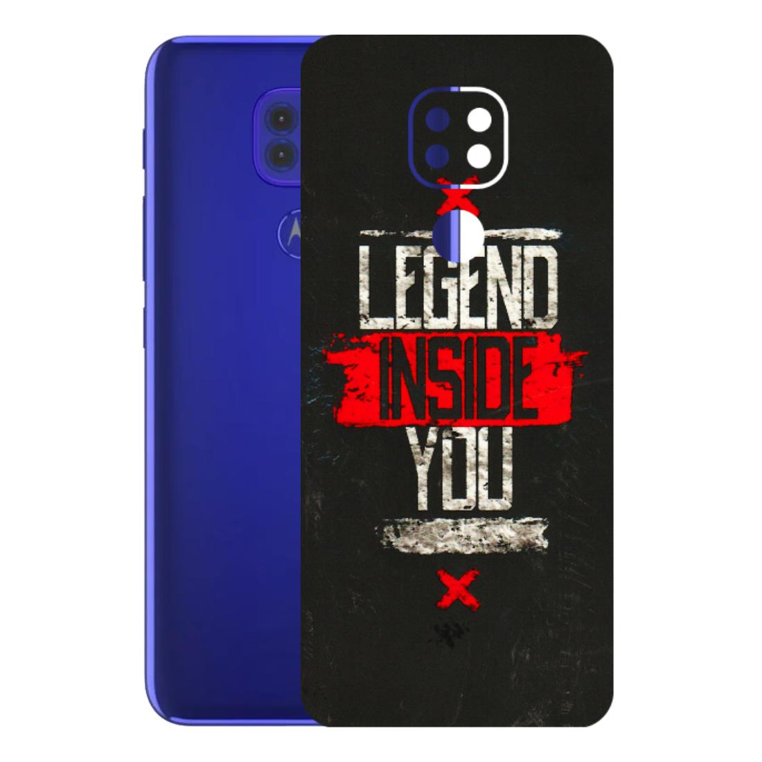 Motorola Phone Skins (All Models) - Legend Inside You - 3D Embossed Finish (L-186) Motorola Moto G9