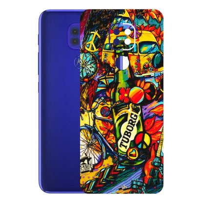 Motorola Phone Skins (All Models) - Cool Beer Bottle - 3D Embossed Finish (L-193) Motorola Moto G9