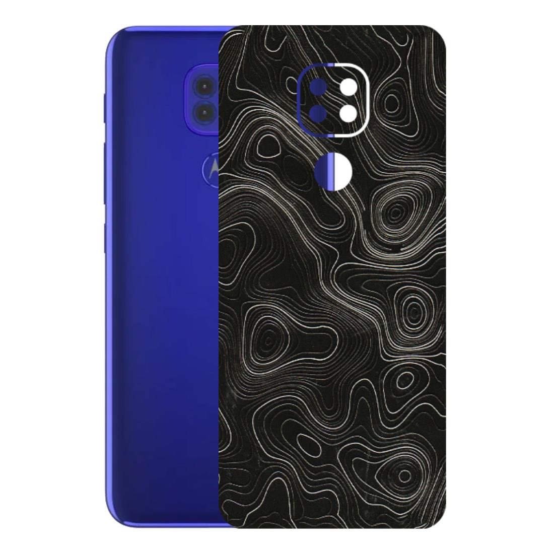 Motorola Phone Skins (All Models) - Black Swirl - 3D Embossed Finish (L-196) Motorola Moto G9