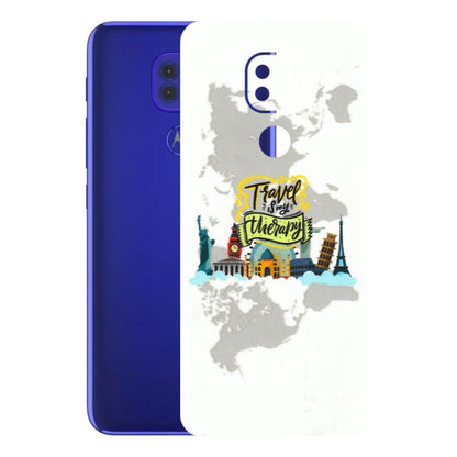 Motorola Phone Skins (All Models) - Travel Therapy - 3D Embossed Finish (L-199) Motorola Moto G9
