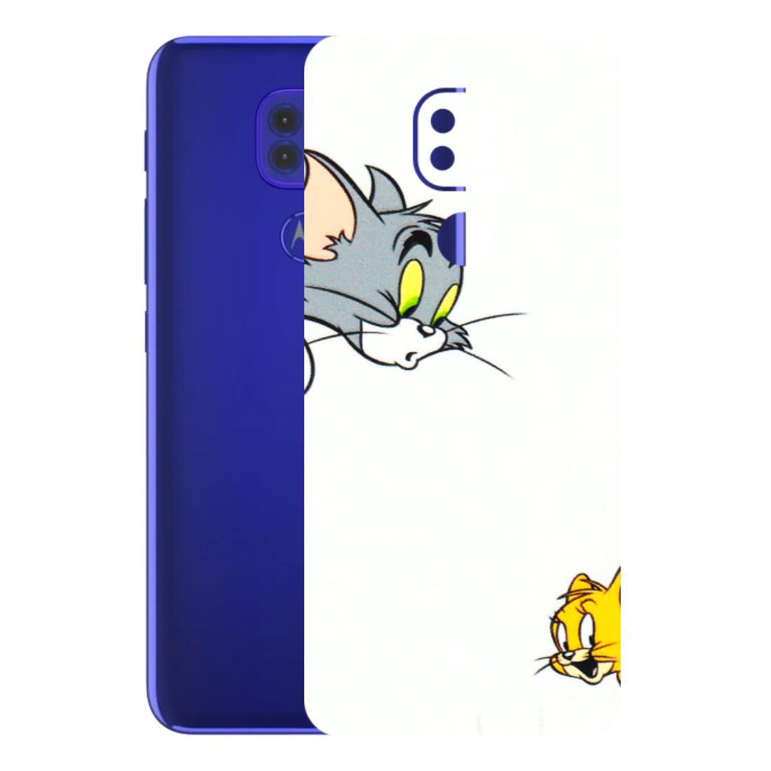 Motorola Phone Skins (All Models) - Cute Tom And Jerry - 3D Embossed Finish (L-220) Motorola Moto G9