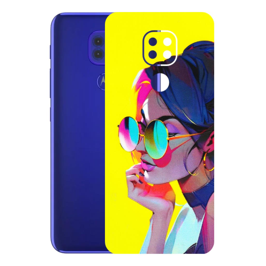 Motorola Phone Skins (All Models) - Bold Stylish Girl - 3D Embossed Finish (L-222) Motorola Moto G9