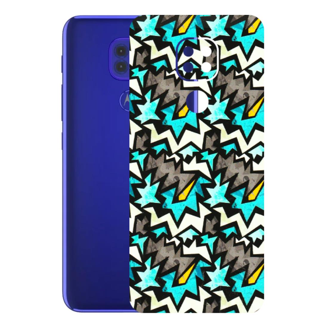 Motorola Phone Skins (All Models) - Funky Zig Zag - 3D Embossed Finish (L-223) Motorola Moto G9