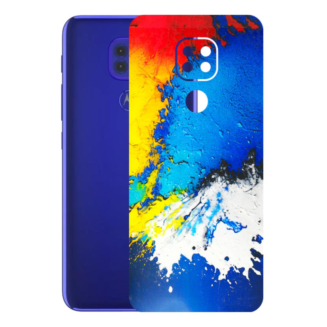 Motorola Phone Skins (All Models) - Acrylic Paint Spill - 3D Embossed Finish (L-229) Motorola Moto G9