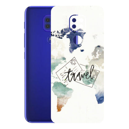 Motorola Phone Skins (All Models) - Travel The World - 3D Embossed Finish (L-232) Motorola Moto G9