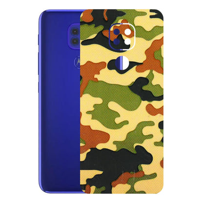 Motorola Phone Skins (All Models) - Indian Military - 3D Embossed Finish (L-234) Motorola Moto G9