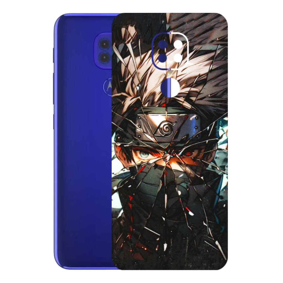 Motorola Phone Skins (All Models) - Kakashi Shattered Glass Effect - 3D Embossed Finish (L-237) Motorola Moto G9
