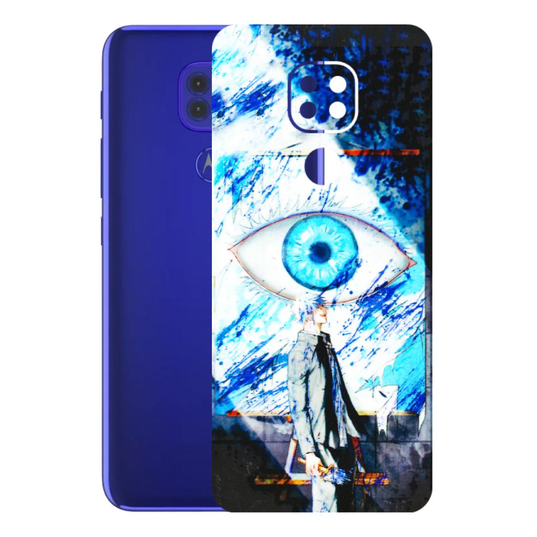 Motorola Phone Skins (All Models) - Gojo Satoru evil eye - 3D Embossed Finish (L-239) Motorola Moto G9