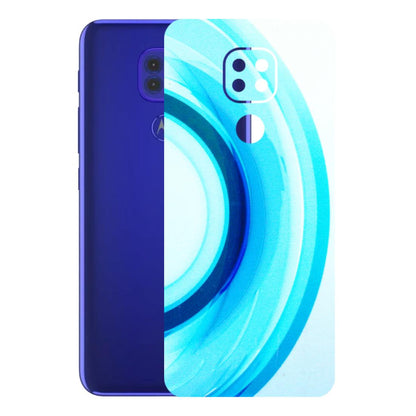 Motorola Phone Skins (All Models) - The Blue Curve - 3D Embossed Finish (L-244) Motorola Moto G9