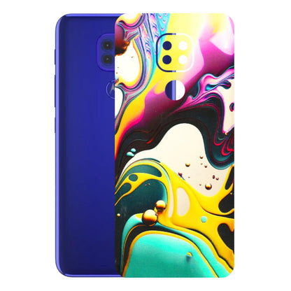 Motorola Phone Skins (All Models) - Multicolor Abstract pattern - 3D Embossed Finish (L-254) Motorola Moto G9