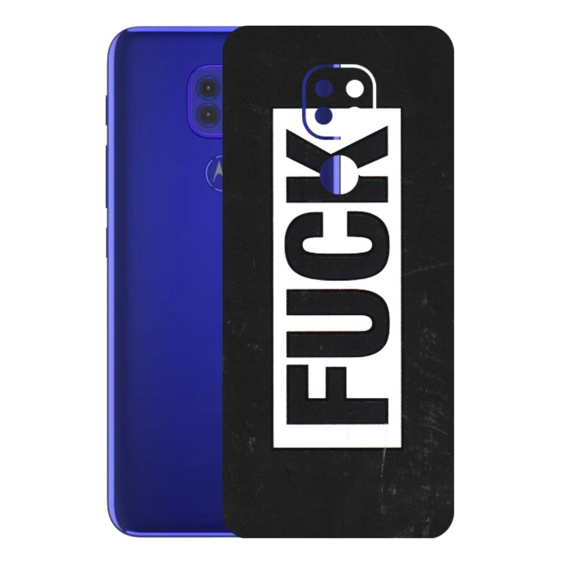 Motorola Phone Skins (All Models) - The F Word - 3D Embossed Finish (L-255) Motorola Moto G9