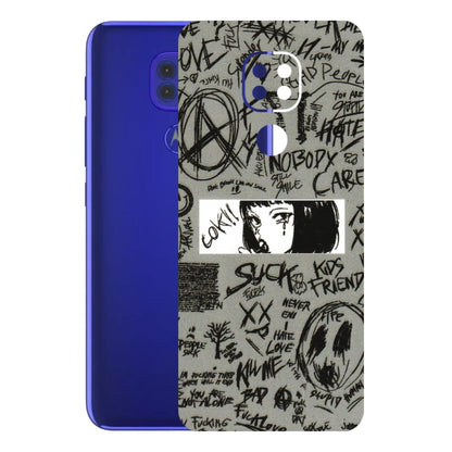Motorola Phone Skins (All Models) - Never Have Love Anime - 3D Embossed Finish (L-260) Motorola Moto G9