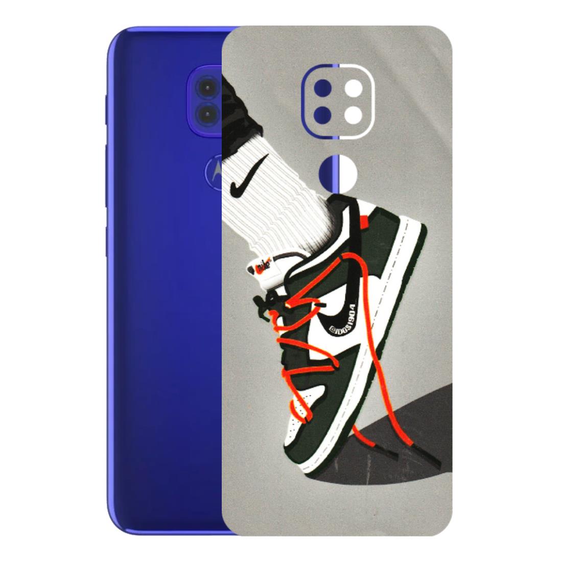 Motorola Phone Skins (All Models) - New Grey Sneaker - 3D Embossed Finish (L-261) Motorola Moto G9